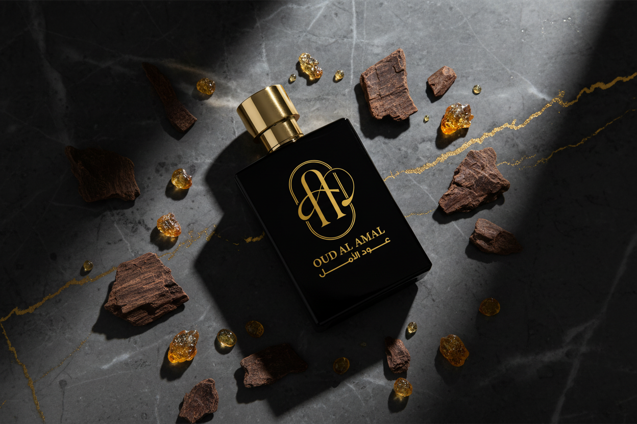 OUD AL AMAL – Full Logo on Perfume Bottle