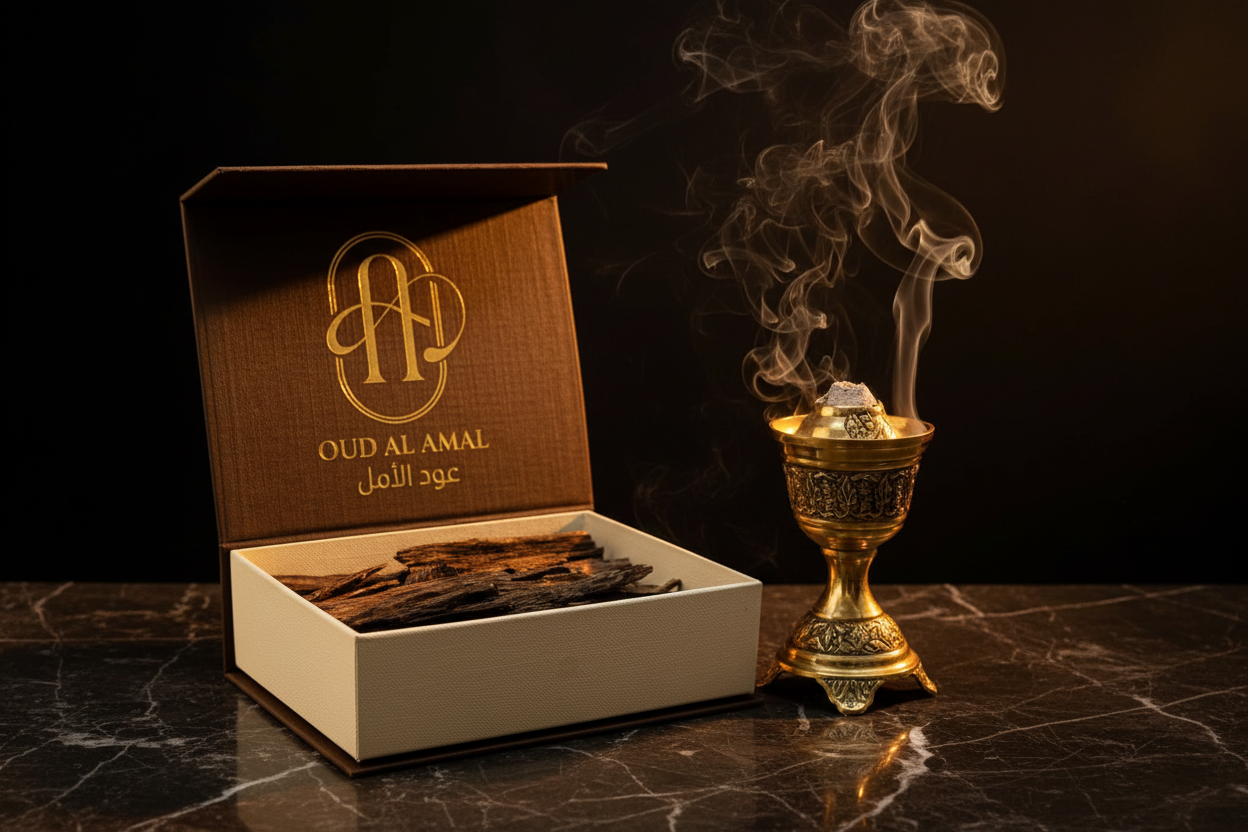 Oud Al Amal Realistic Hero with Incense Burner